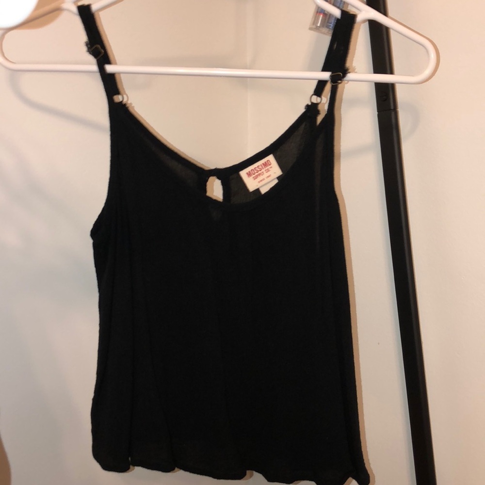black tank top